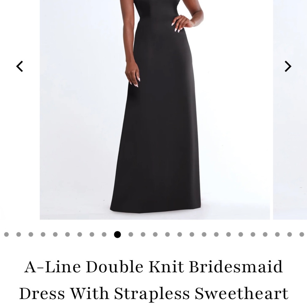 Avery Austin Black Strapless A-Line Dress